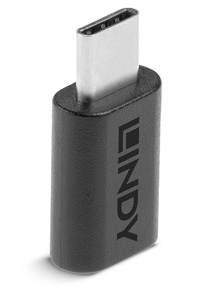 Lindy Adaptateur USB-C mâle vers USB-C femelle USB 3.2 Cuivre Plaqué Or